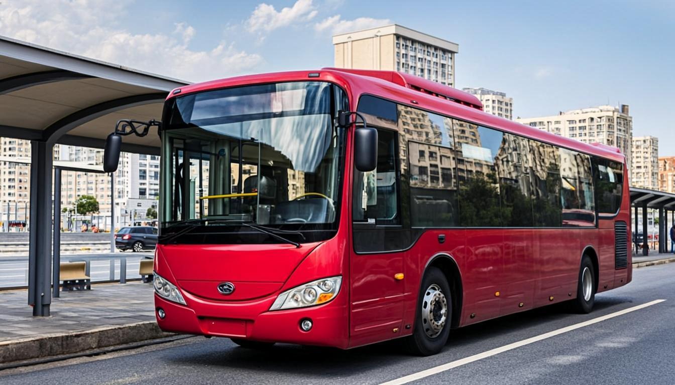 Islamabad Metro Bus at a station